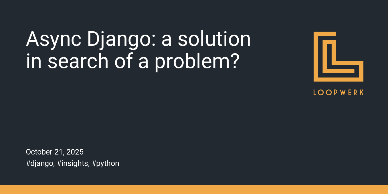 Async Django: a solution in search of a problem?